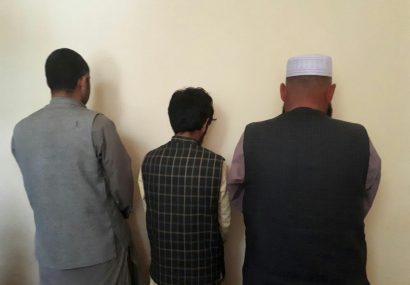 پولیس هرات سه نفر را با سلاح و مهمات دستگیر کرد