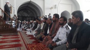 نماز عید فطر با تدابیر شدید امنیتی در مسجد جامع شهر هرات برگزار شد