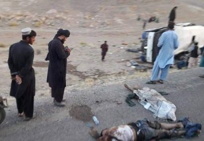 انفجار نیرومند ماین با ۳۴ کشته و ۱۷ زخمی در شاهراه هرات – قندهار