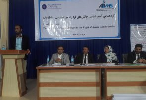 برنامه آسیب شناسی و چالش‌های فرا راه حق دسترسی به اطلاعات در هرات برگزار شد