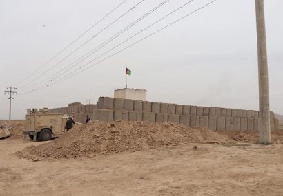 یک قرارگاه امنیتی در روستای حیدری قولی با استحکامات قوی ساخت شده است
