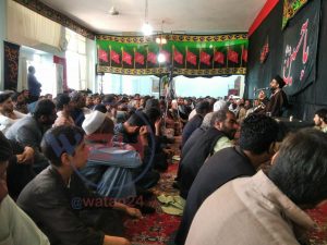 مراسم سوگواری با شکوه در تکیه خانه امام زاده مظفر هرات برگزار شد