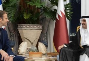 رئیس جمهور فرانسه و امیر قطر در مورد افغانستان گفتگو کردند