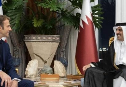 رئیس جمهور فرانسه و امیر قطر در مورد افغانستان گفتگو کردند