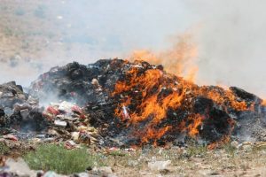 ده تن مواد تاریخ گذشته در هرات حریق شد