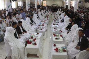 برگزاری محفل عروسی دسته جمعی برای 30 زوج در هرات