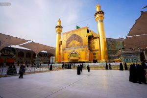 آذین بندی حرم مطهر حضرت علی (ع) در سالروز ولادت آن حضرت
