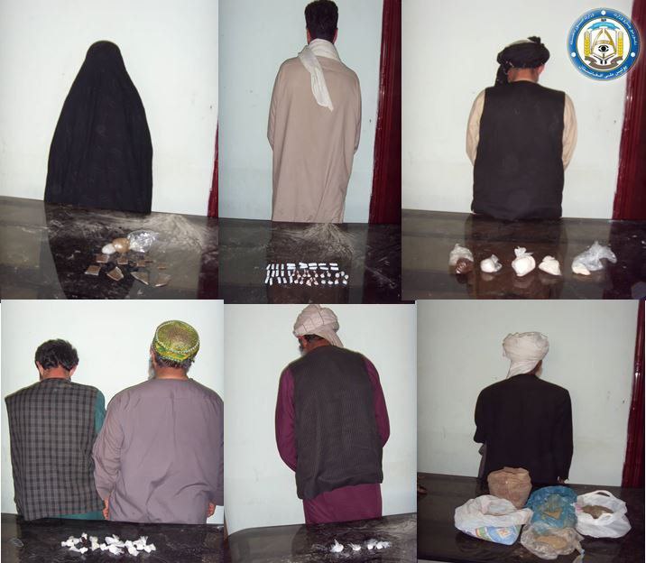 هفت تن در هرات به اتهام فروش مواد مخدر بازداشت شدند