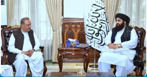 دیدار امیرخان متقی با نماینده ویژه پاکستان؛ متقی: افغان‌ها به کسی آسیب نمی‌رسانند