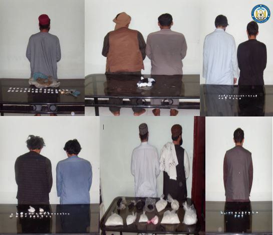 پولیس هرات ۲۸ مظنون را طی یک هفته بازداشت کرد