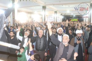 گرامی‌‌داشت از اربعین حسینی در ولایت هرات؛ شعار لبیک یا حسین (ع) طنین انداز جهان شد