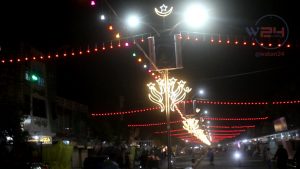 تصاویری از بازار شبانه جاده لیلامی‌ ولایت هرات