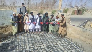 اعمار 3000 متر مکعب کانال و یک چهار راهی به هزینه 10 میلیون افغانی در فراه