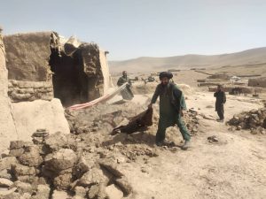 تصاویری از خسارت زلزله در ولایت بادغیس