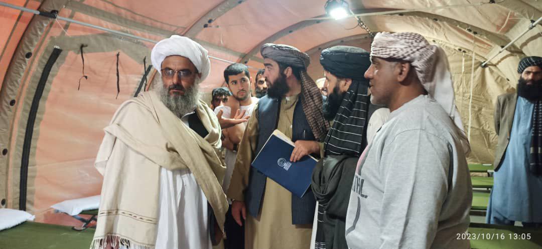 والی هرات شفاخانه اضطراری برای زلزلهزدگان را افتتاح کرد