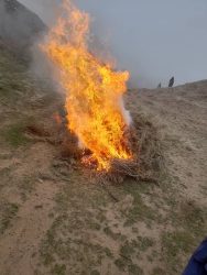 نیم تُن مواد مخدر در بادغیس طعمه آتش شد