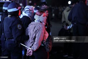 لشکرکشی پولیس آمریکا برای جلوگیری اعتراضات دانشجویان حامی فلسطین