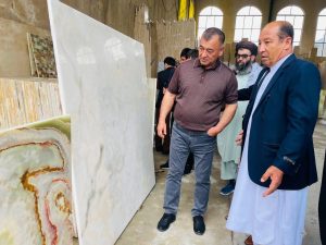 بازدید هئیت ترکمنستان از کارخانه‌های سنگ مرمر هرات