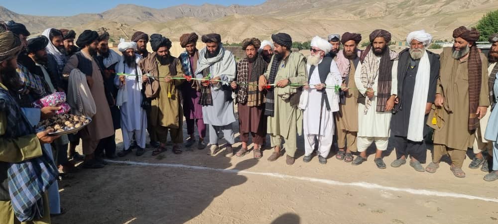 سنگ تهداب ساختمان ولسوالی تازه تاسیس دره بوم بادغیس گذاشته شد