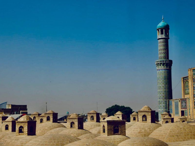 کار مرمت گلدستههای مسجد جامع هرات رو به اتمام است