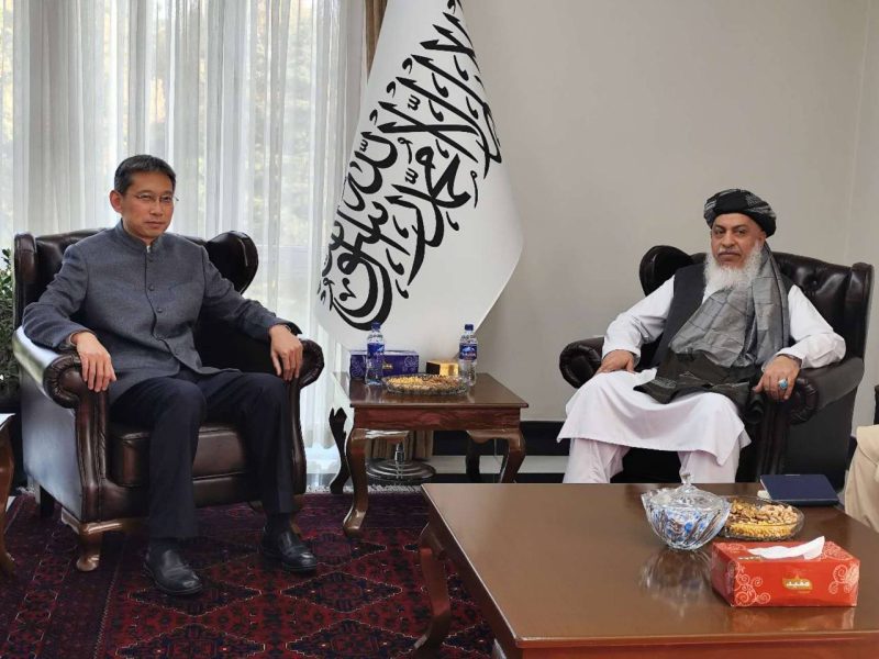 دیدار سفیر چین و معاون سیاسی وزارت خارجه امارت اسلامی