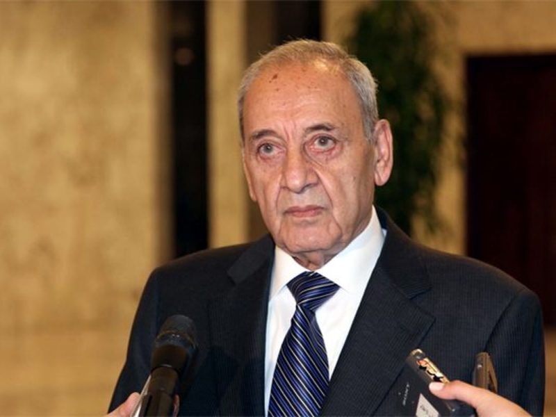 رئیس پارلمان لبنان: رژیم اسرائیل طرح آتش بس را رد کرد