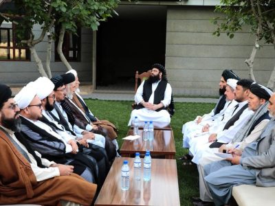 دیدار مولوی عبدالکبیر با علمای اهل تشیع برای حل مشکلات مهاجرین