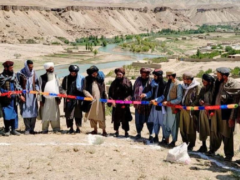 به ارزش 16 میلیون افغانی: کار ساخت دو شبکه آبرسانی در غور آغاز شد