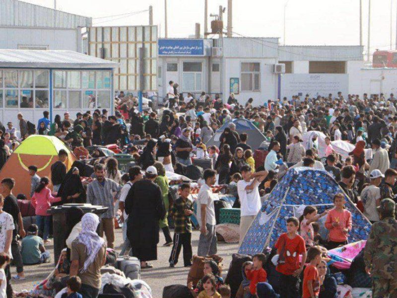 بازگشت بیش از ۷۰۰ هزار مهاجر به کشور از طریق مرز اسلامقلعه در یک ماه
