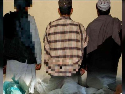 بازداشت سه قاچاقچی همراه با ۹۰ کیلوگرام مواد مخدر در غور