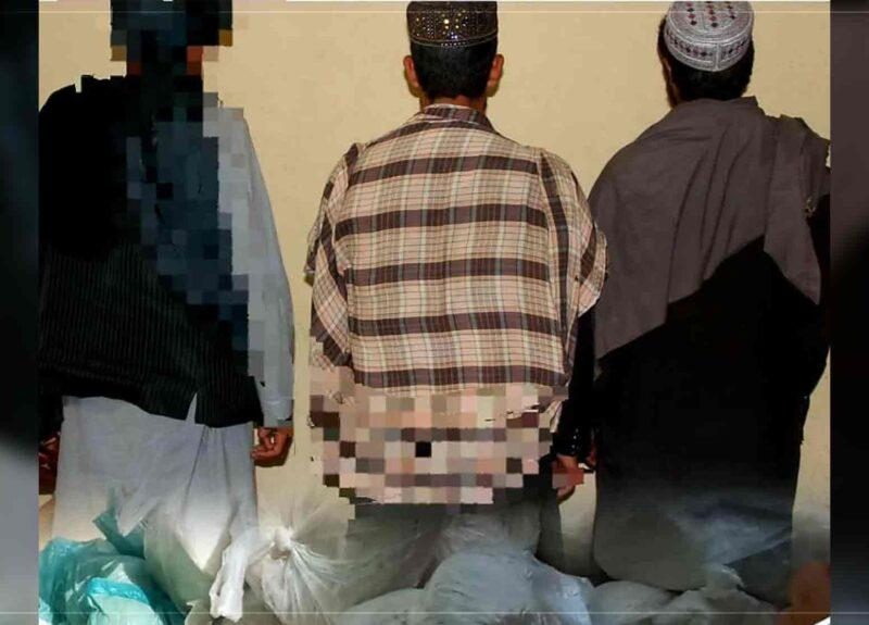 بازداشت سه قاچاقچی همراه با ۹۰ کیلوگرام مواد مخدر در غور