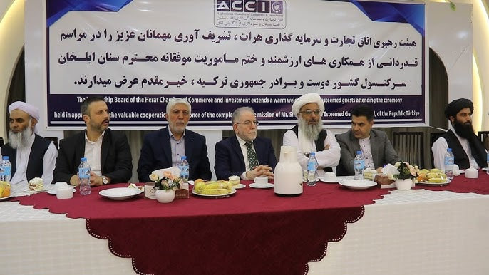 مراسم خداحافظی جنرال قنسول ترکیه در هرات: قدردانی از خدمات سینان ایلخان