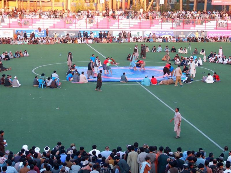 مسابقات کشتی پهلوانی در هرات برگزار شد