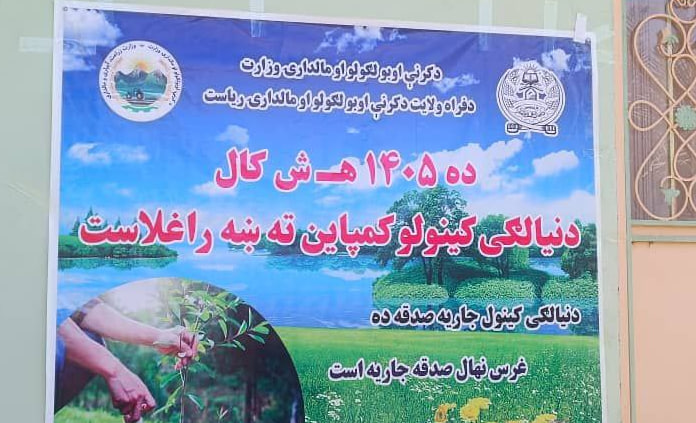 کمپاین نهال شانی در فراه؛ گسترش فضای سبز و مبارزه با تغییرات اقلیمی در اولویت است