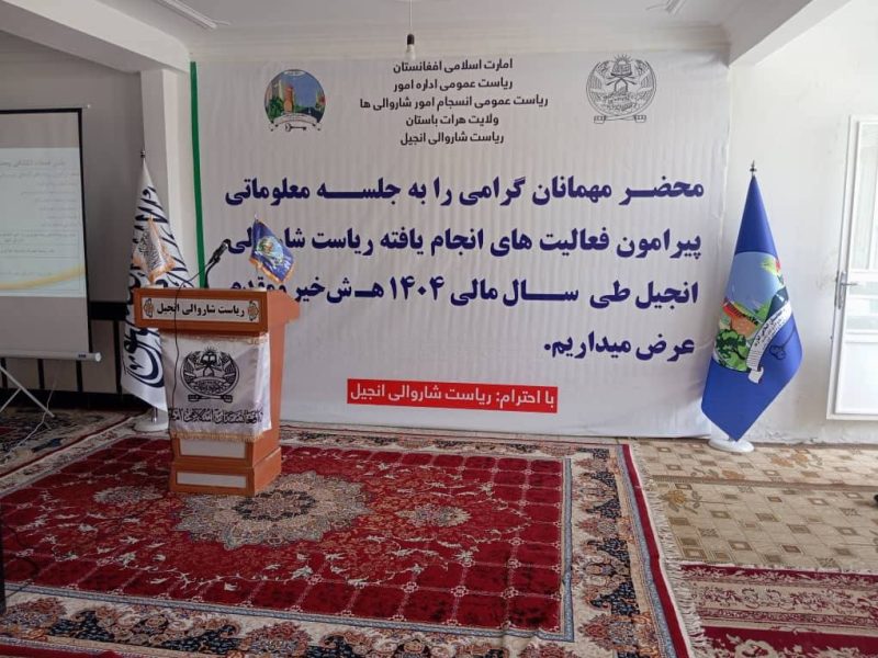در انجیل هرات 30 پروژه انکشافی با هزینه 30 میلیون افغانی تطبیق شد