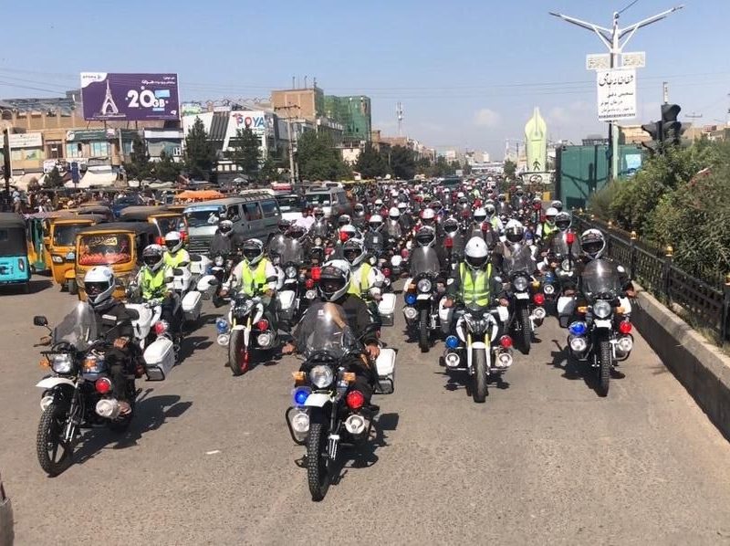 موتورسایکلهای جدید به نیروهای پولیس هرات توزیع شد