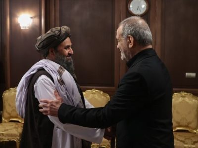 رئیس جمهور ایران با هیئت بلندپایه امارت اسلامی افغانستان در تهران دیدار کرد