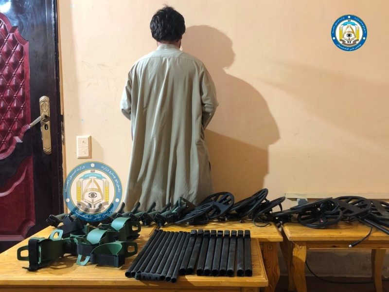 کشف و ضبط ۱۰ دستگاه گنج‌یاب در شاهراه اسلام‌قلعه هرات