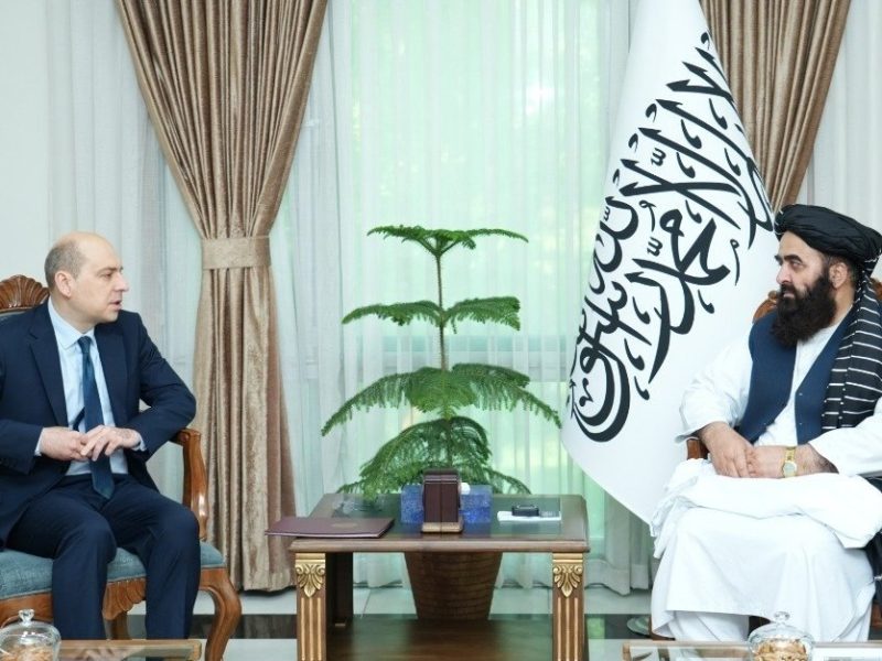 دیدار امیرخان متقی با سفیر روسیه در کابل