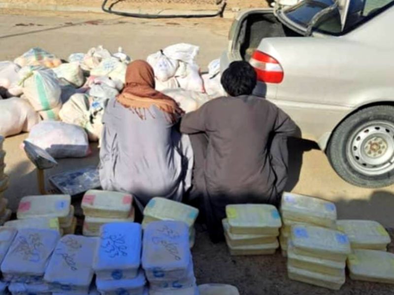 کشف صدها کیلوگرام مواد مخدر در نیمروز